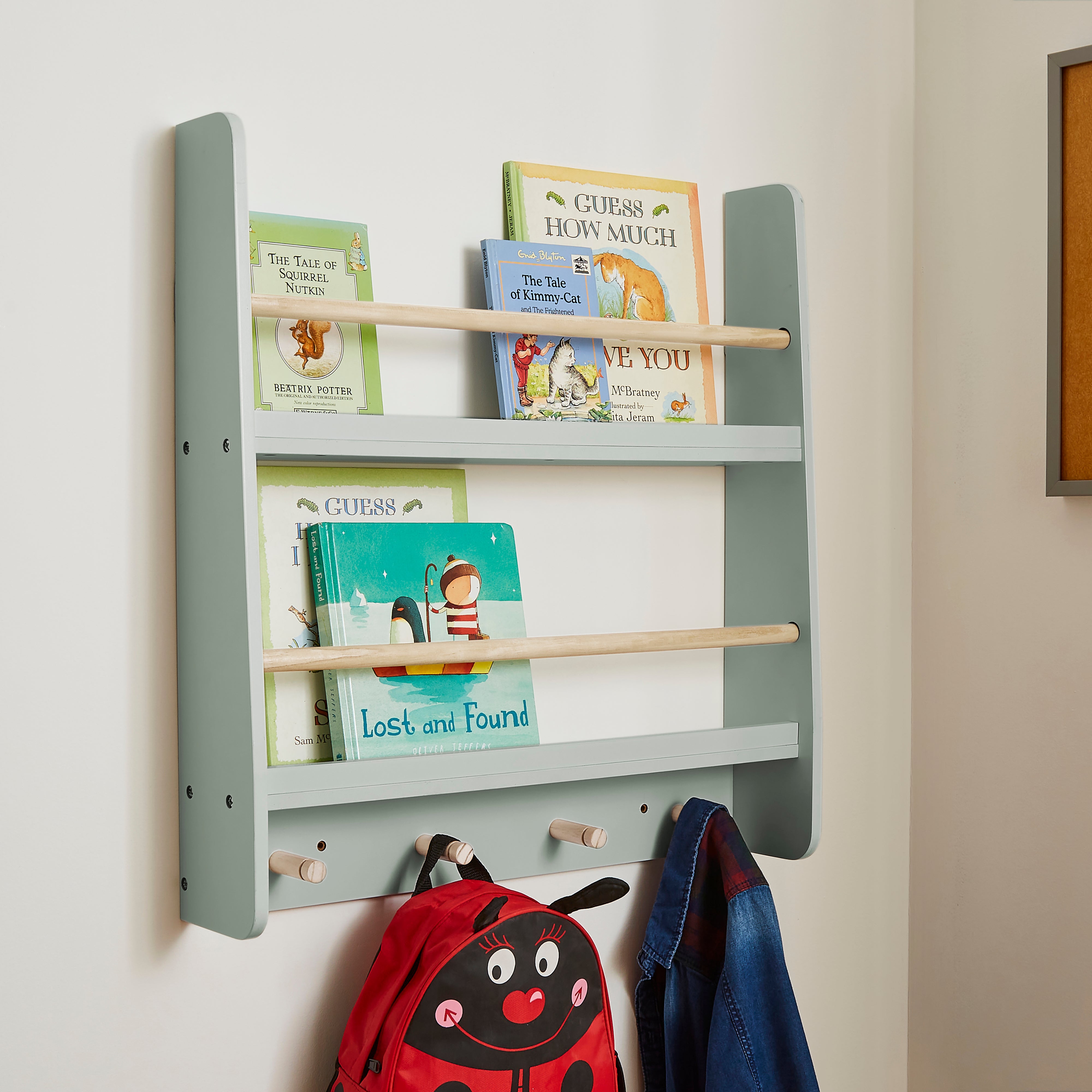 Kid's Mia Small Wall Bookcase