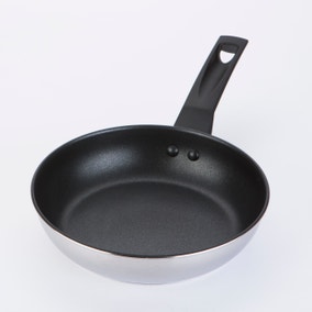 Prestige 9x Tougher Stainless Steel Open Frying Pan, 21cm