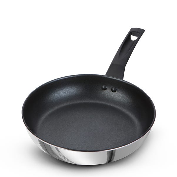 Prestige 9x Tougher Stainless Steel Open Frying Pan, 25cm image 1 of 7