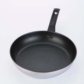 Prestige 9x Tougher Stainless Steel Open Frying Pan, 29cm