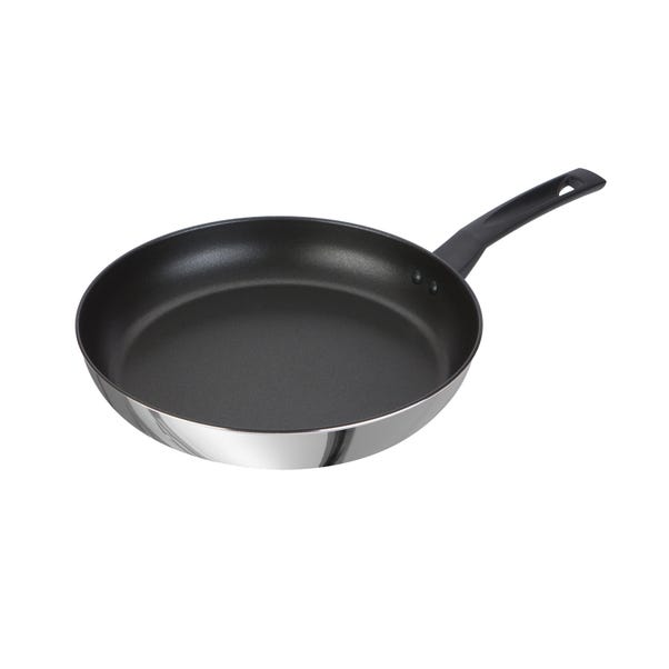 Prestige 9x Tougher Stainless Steel Open Frying Pan, 31cm image 1 of 6