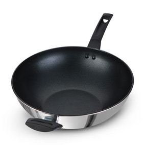 Prestige 9x Tougher Stainless Steel Open Stir Fry Pan, 31cm