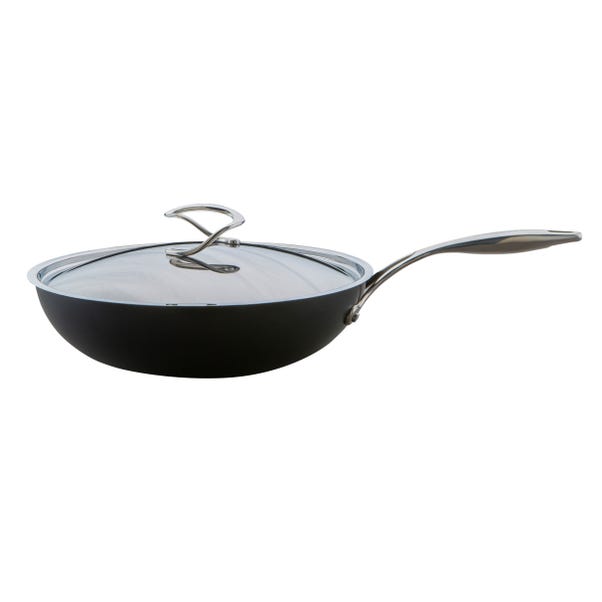 Circulon Style Hard Anodised 30cm Stir Fry Pan with Lid image 1 of 4