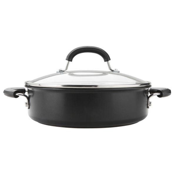 Circulon Total Hard Anodised 28cm Sauteuse Pan with Lid image 1 of 6
