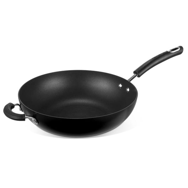 Circulon Total Hard Anodised 30cm Stir Fry Pan with Helper Handle image 1 of 6