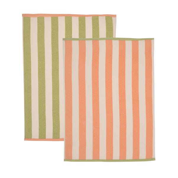 Set of 2 Striped Tea Towels image 1 of 5