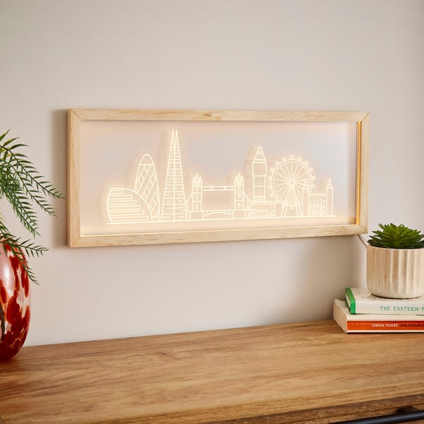 London Skyline Etched Neon Wall Light image 1 of 4
