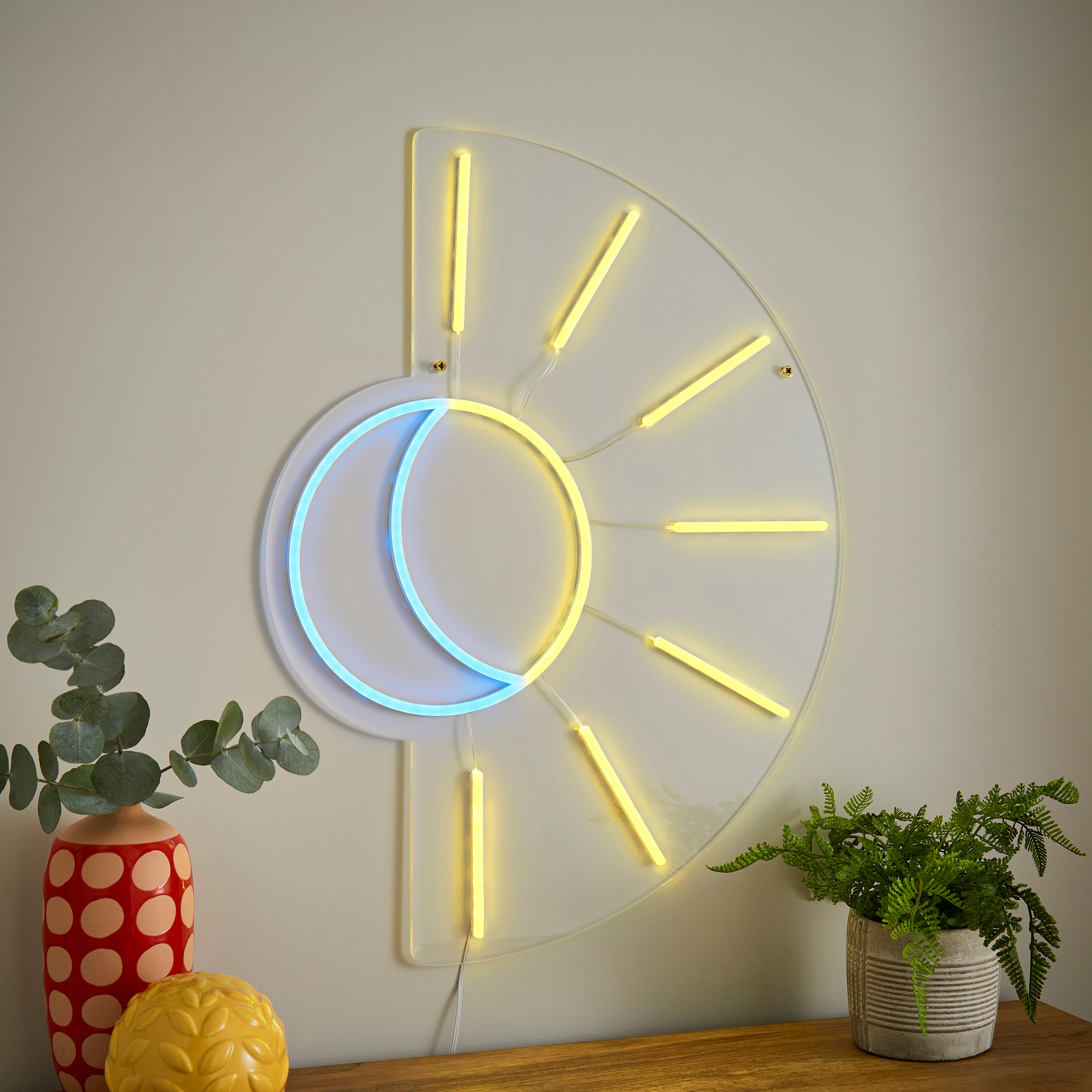 Sun and Moon Neon Sign