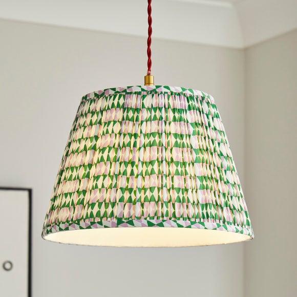 Dunelm green store lampshade