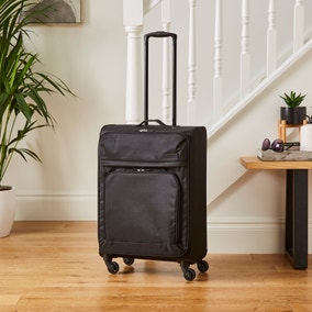 Constellation Soft Shell Black Suitcase