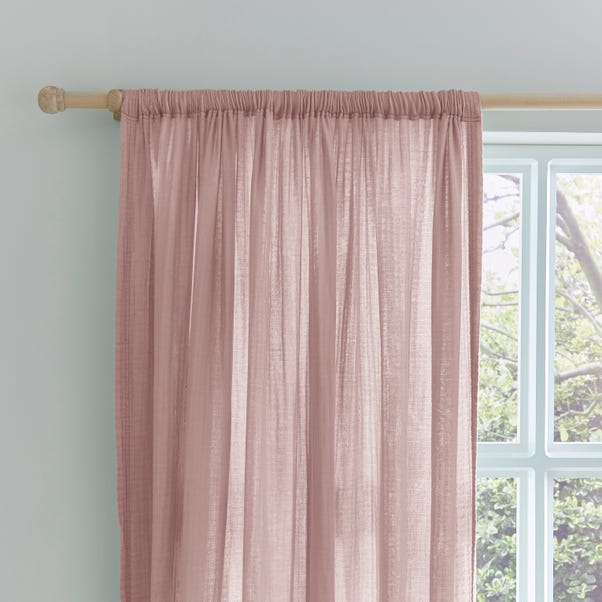 Cotton Muslin Blush Curtains image 1 of 4