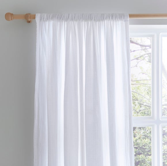 Dunelm white store curtains