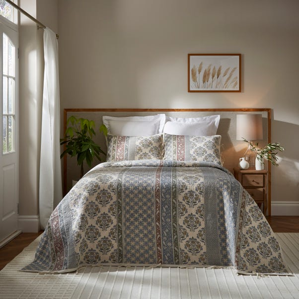 Dorma Deauville 100% Cotton Patchwork Bedspread image 1 of 2