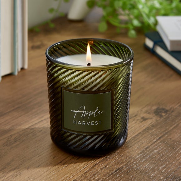 Apple Harvest Glass Candle Dunelm