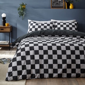 Checkerboard Duvet Cover & Pillowcase Set