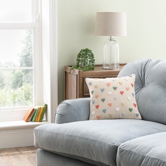 Click to view product details and reviews for Hearts French Knot Cushion.