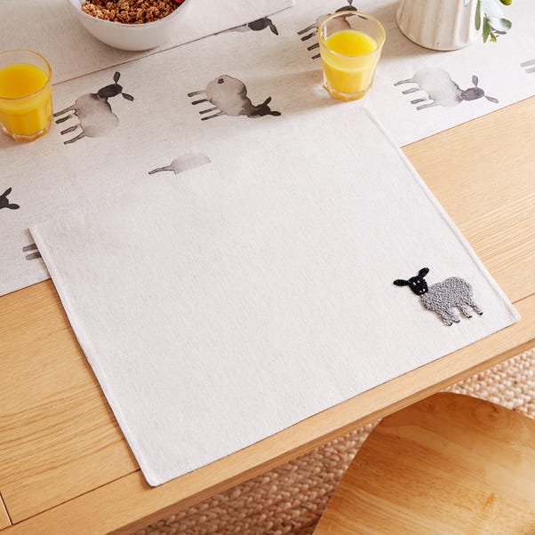 Set of 2 Sheep Placemats image 1 of 3