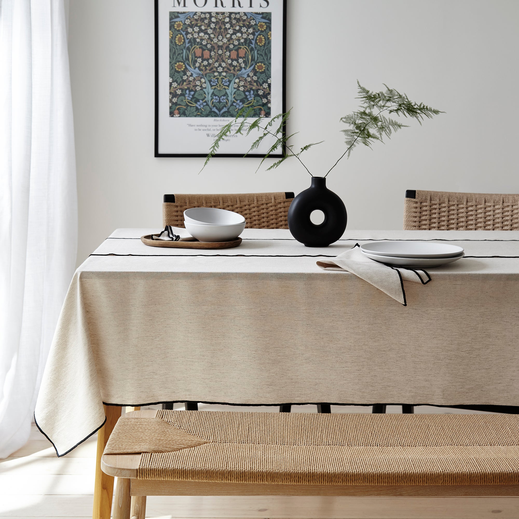 Contrast Stitch Table Runner