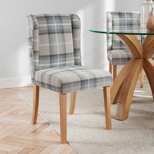 Oswald Set Of 2 Dining Chairs- Country Check