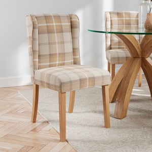 Oswald Set Of 2 Dining Chairs- Country Check