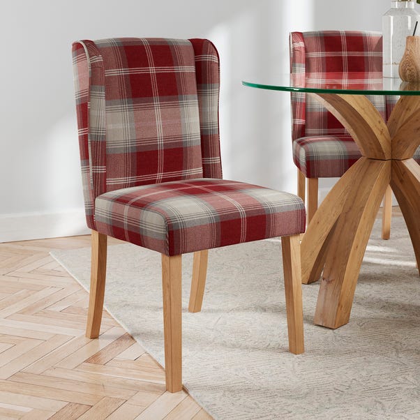 Oswald Set of 2 Dining Chairs, Country Check image 1 of 7