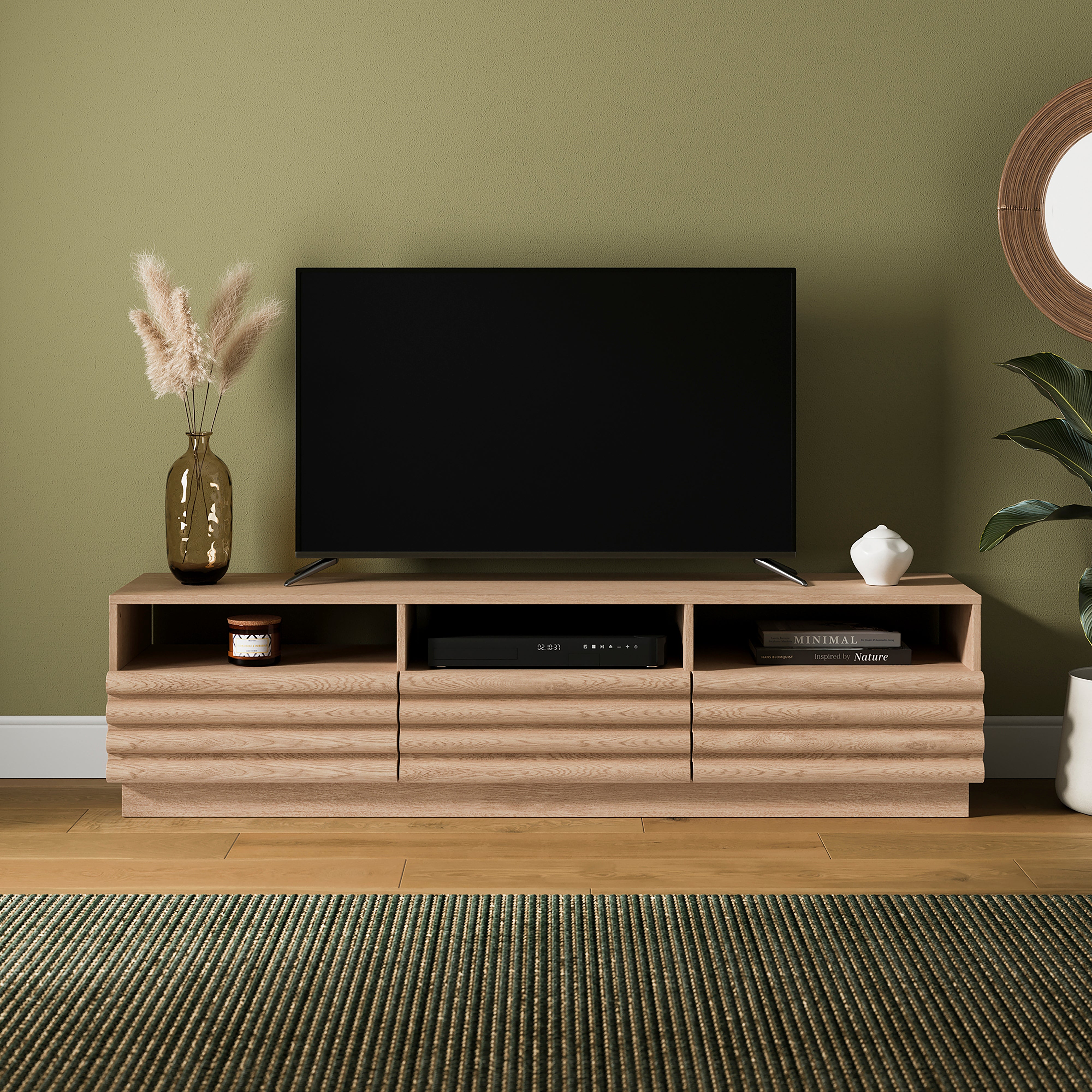 Dax Wide Tv Stand For Tvs Up To 60 Distressed Oak