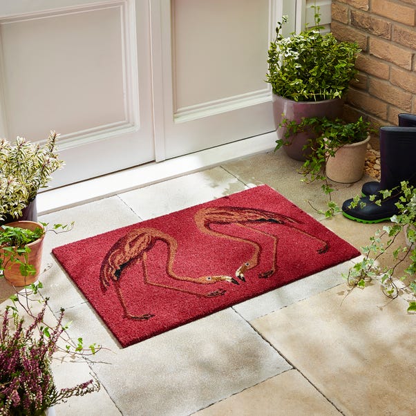 Flamingo Coir Doormat image 1 of 3