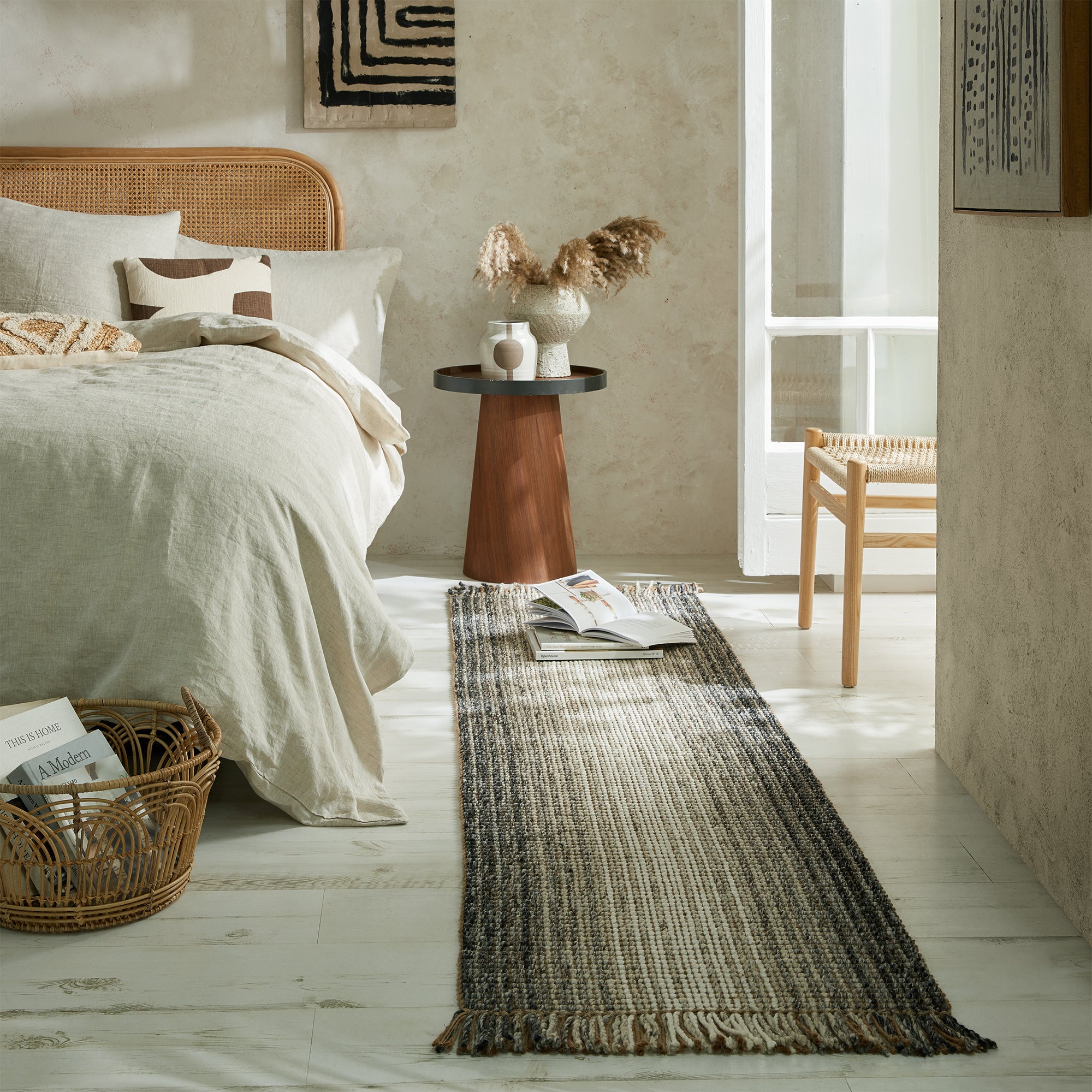 Jute Ombre Runner Jute Ombre Grey