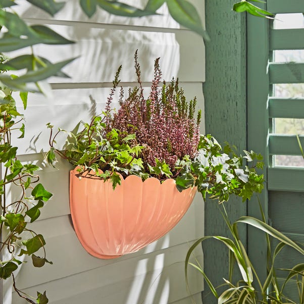 Scalloped Wall Planter image 1 of 2
