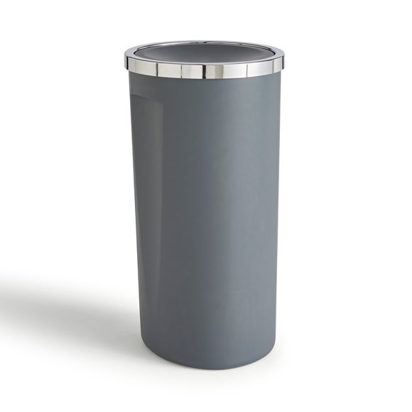 31Ltr Grey Bin With Swing Lid Dunelm