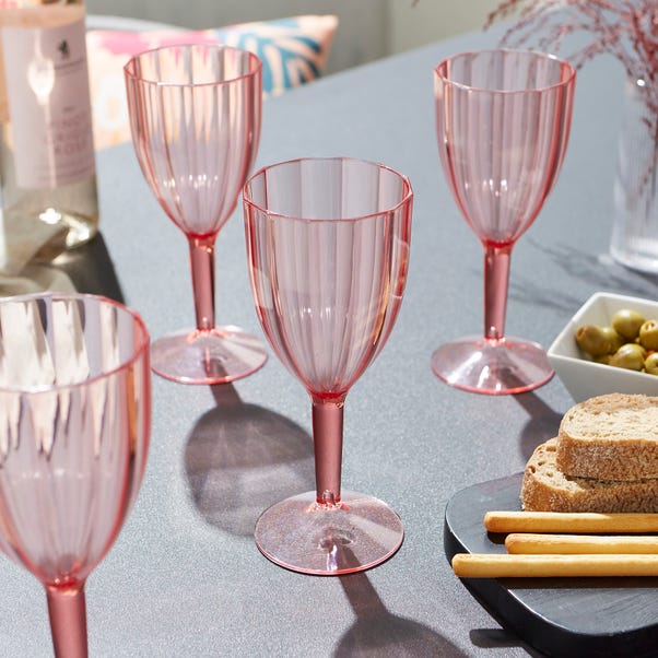 Pretty Pink Wine Glass image 1 of 3