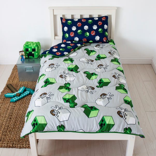 Minecraft Coverless 10.5 Tog Duvet with Pillowcase image 1 of 4