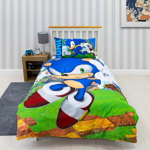 Sonic the Hedgehog Duvet Cover & Pillowcase Set, Single image 1 of 3