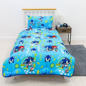 Sonic The Hedgehog Washable 10.5 Tog Single Coverless Duvet with Pillowcase