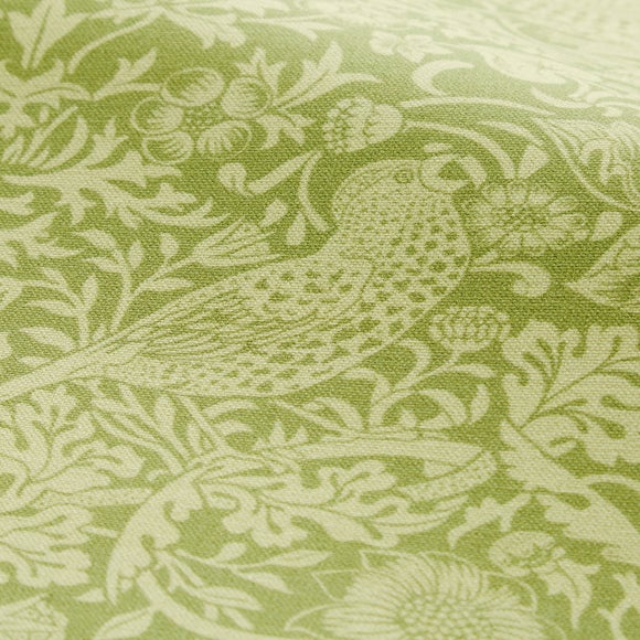 William Morris At Home Strawberry Thief Tonal Made To Measure Fabric Sample Strawberry Thief Tonal Apple