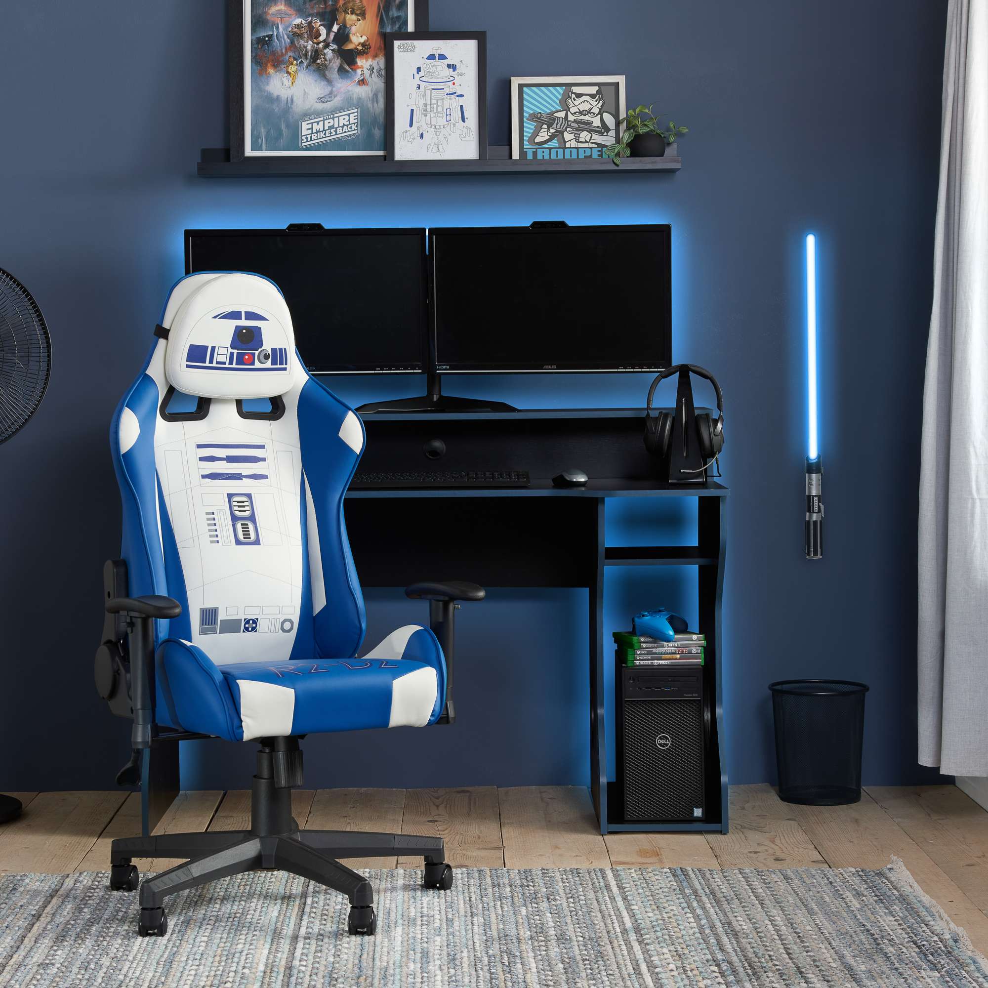 Star Wars R2 D2 Hero Gaming Chair Blue