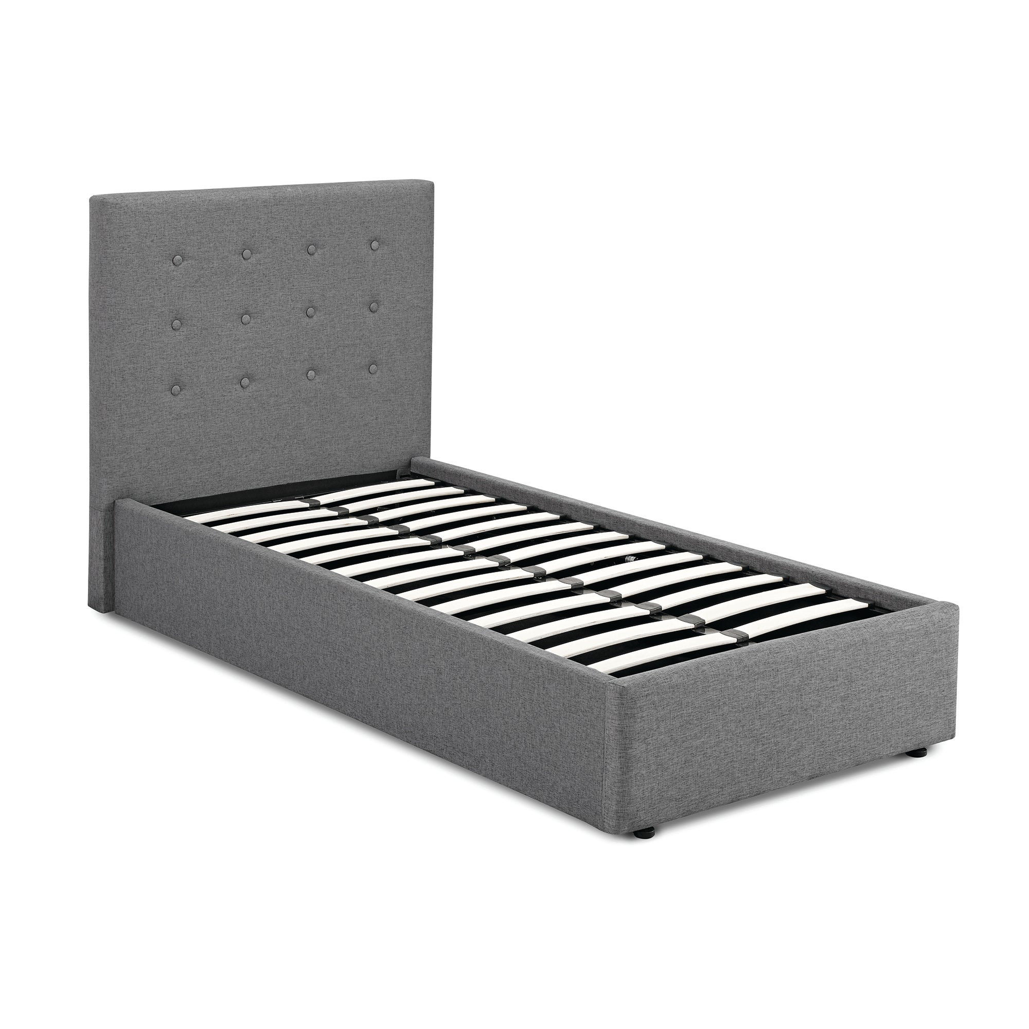 Lucca Upholstered Ottoman Bed Grey