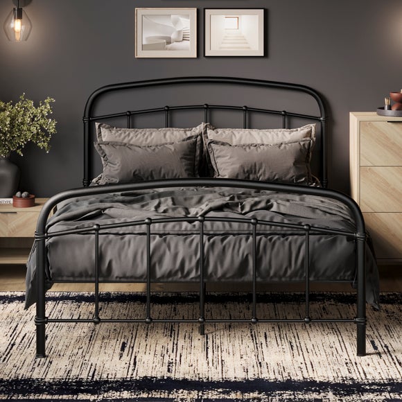 Halston Metal Bed Frame Black