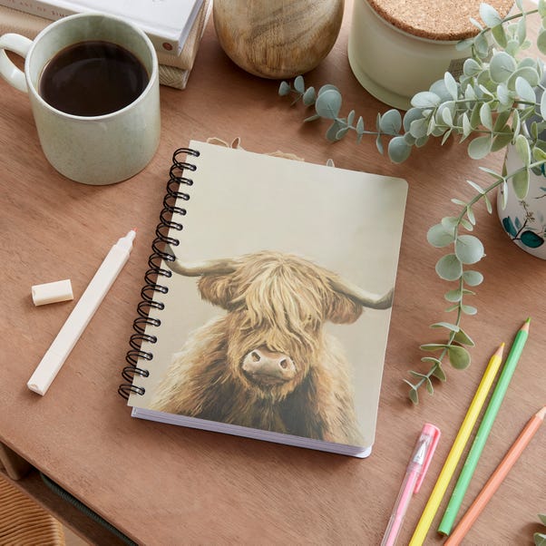 Highland Cow Tabbed Wellness Diary image 1 of 6
