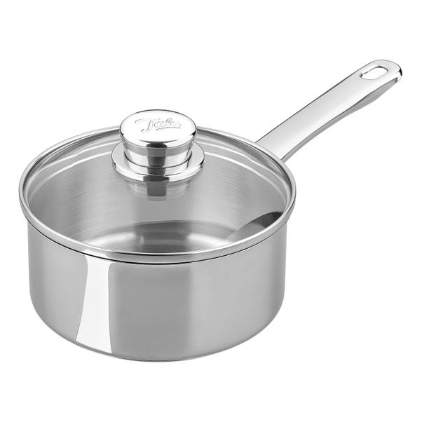 Tala Performance Classic Stainless Steel Saucepan with Glass Lid, 16cm image 1 of 6
