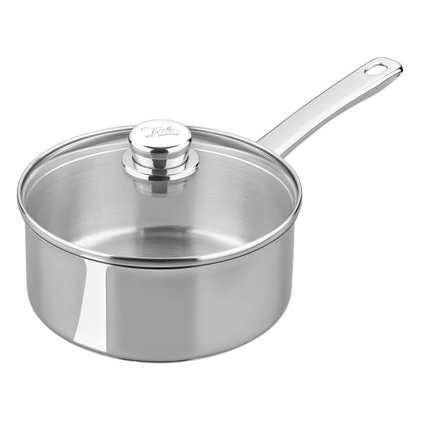 Tala Performance Classic Stainless Steel Saucepan with Glass Lid, 20cm image 1 of 6