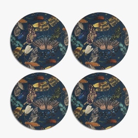 Set of 4 Kew Living Jewels Round Placemats