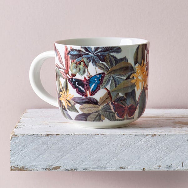 Set of 2 Kew Floral Butterfly Mugs image 1 of 2