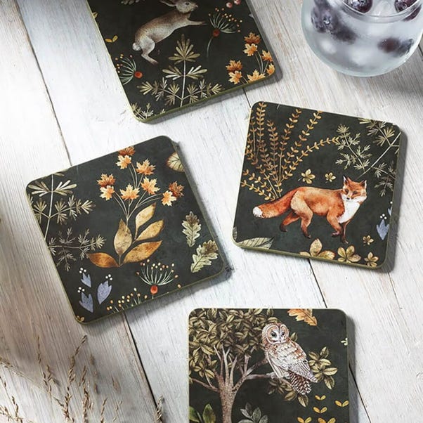 Set of 4 MM Living Briar Coasters image 1 of 2