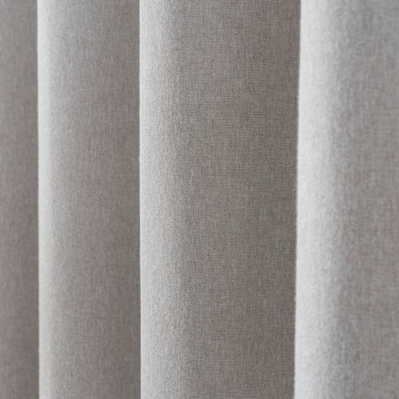 Luna Brushed Ultra Blackout Eyelet Curtains | Dunelm