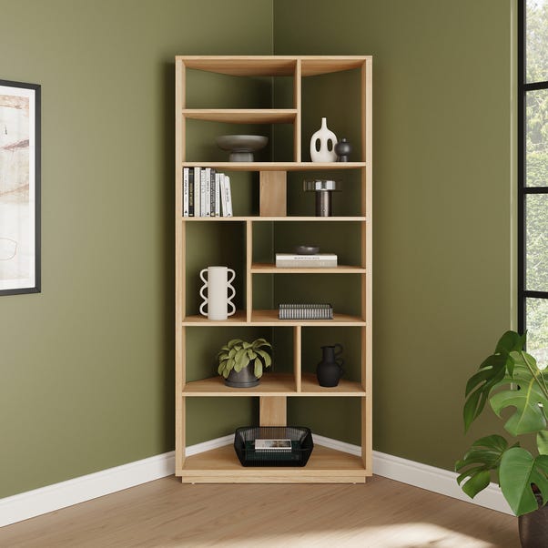 Hardy Corner Bookcase, Oak Effect image 1 of 6