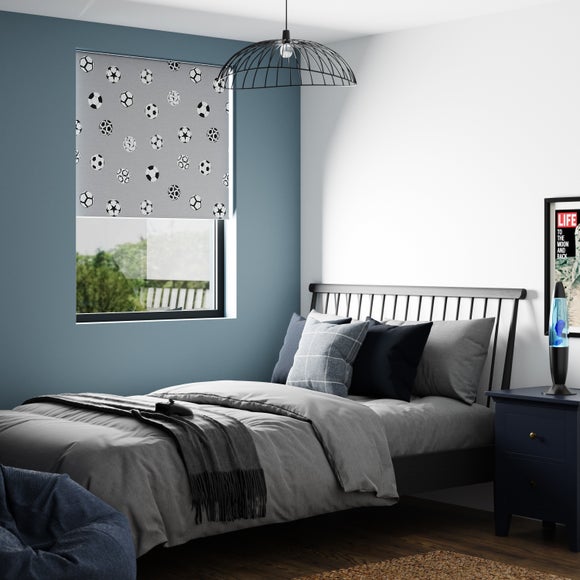 Click to view product details and reviews for Football Twist Safe Blackout Roller Blind.