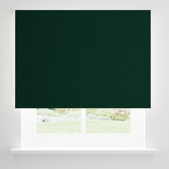 Luna Emerald Blackout Roller Blind | Dunelm