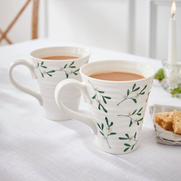 Click to view product details and reviews for Sophie Conran Mistletoe Set Of 2 Mugs.