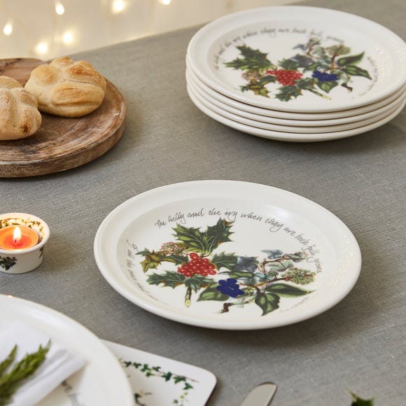 View The Holly And The Ivy Set Of 6 Large Side Plates View The Holly And The Ivy Set Of 6 Large Side Plates